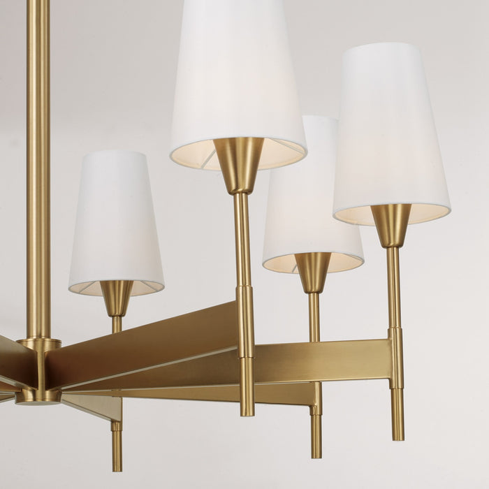 Capital Lighting - 460881AD-718 - Eight Light Chandelier - Leland - Aged Brass