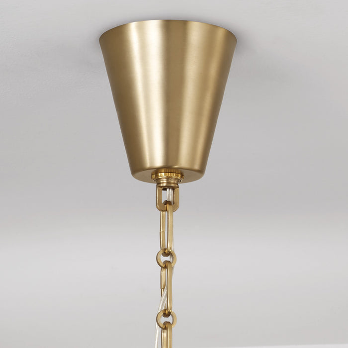 Capital Lighting - 460881AD-718 - Eight Light Chandelier - Leland - Aged Brass