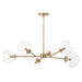 Capital Lighting - 461561AD-661 - Six Light Chandelier - Atlas - Aged Brass