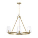 Capital Lighting - 461941AD-662 - Four Light Chandelier - Aaron - Aged Brass