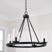 Capital Lighting - 461941MB-662 - Four Light Chandelier - Aaron - Matte Black