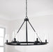 Capital Lighting - 461961MB-662 - Six Light Chandelier - Aaron - Matte Black