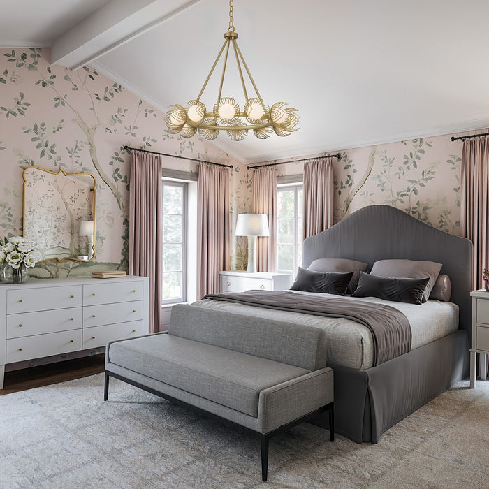 Capital Lighting - 462101GF - 12 Light Chandelier - Flora - Buffed Gold