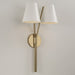 Capital Lighting - 660621AW - Two Light Wall Sconce - Cami - Aged Brass and White