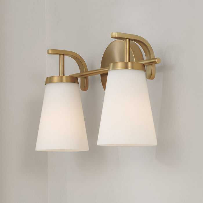 Capital Lighting - 161021AD-660 - Two Light Vanity - Drake - Aged Brass