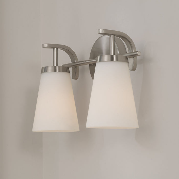 Capital Lighting - 161021BN-660 - Two Light Vanity - Drake - Brushed Nickel