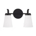 Capital Lighting - 161021MB-660 - Two Light Vanity - Drake - Matte Black