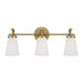 Capital Lighting - 161031AD-660 - Three Light Vanity - Drake - Aged Brass