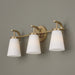 Capital Lighting - 161031AD-660 - Three Light Vanity - Drake - Aged Brass