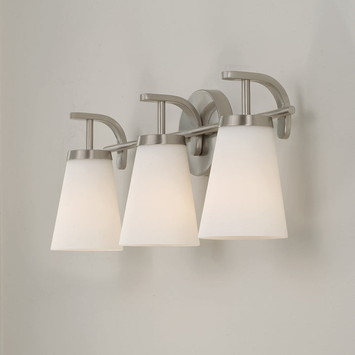 Capital Lighting - 161031BN-660 - Three Light Vanity - Drake - Brushed Nickel