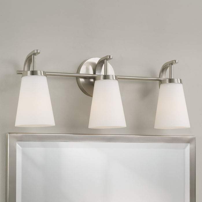 Capital Lighting - 161031BN-660 - Three Light Vanity - Drake - Brushed Nickel