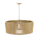 Capital Lighting - 344664BWB - Six Light Pendant - Archer - Blonde Wood and Matte Brass