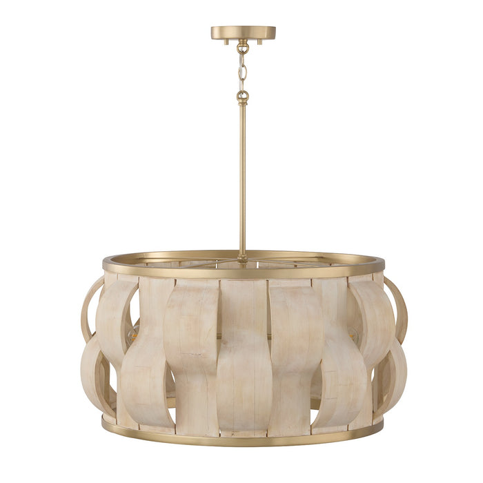 Capital Lighting - 357541MA - Four Light Pendant - Willa - Matte Brass