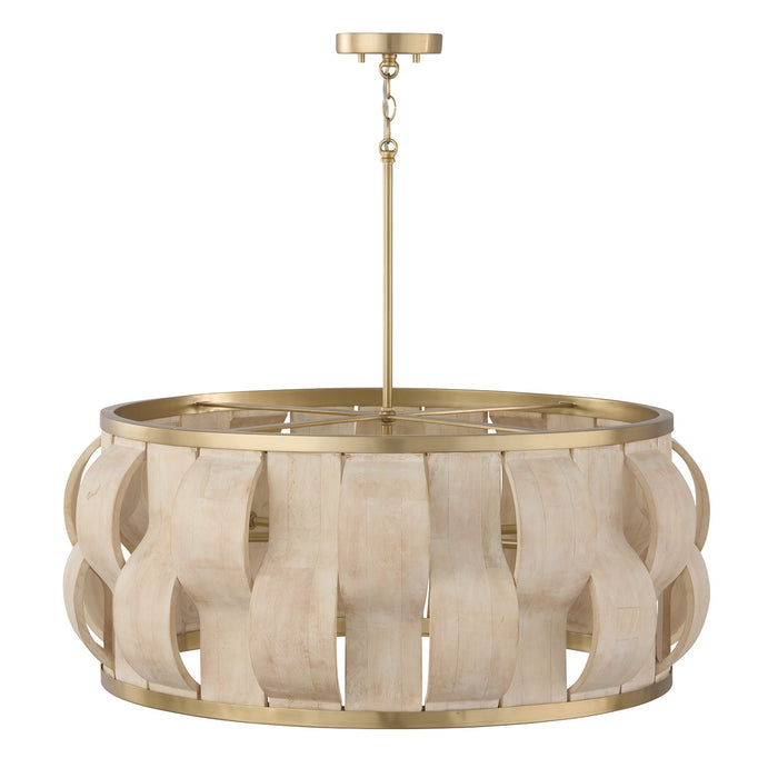 Capital Lighting - 357561MA - Six Light Pendant - Willa - Matte Brass
