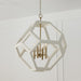 Capital Lighting - 358441WM - Four Light Pendant - Geo - Flat White and Matte Brass