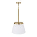 Capital Lighting - 361011AD - One Light Pendant - Drake - Aged Brass