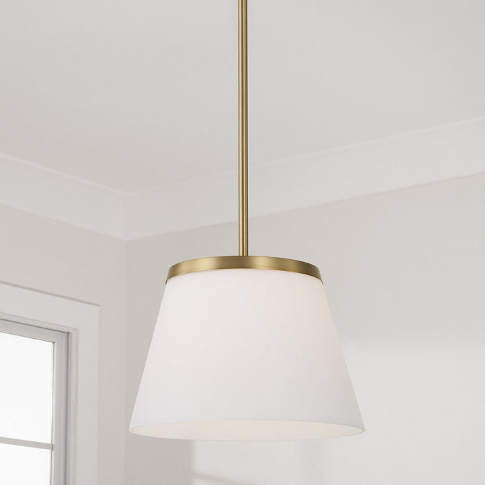 Capital Lighting - 361011AD - One Light Pendant - Drake - Aged Brass