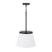 Capital Lighting - 361011MB - One Light Pendant - Drake - Matte Black
