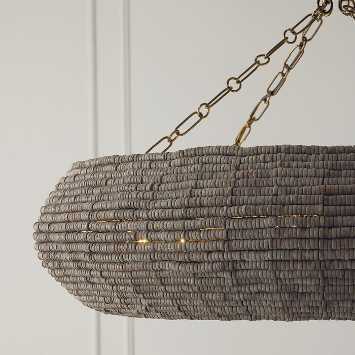 Capital Lighting - 459781AGD - Eight Light Chandelier - Morada - Aegean Grey and Dark Brass