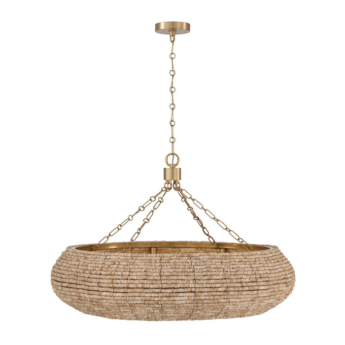 Capital Lighting - 459781LFB - Eight Light Chandelier - Morada - Light Fawn and Matte Brass
