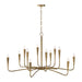 Capital Lighting - 459801ARG - 12 Light Chandelier - Savari - Artisan Gold