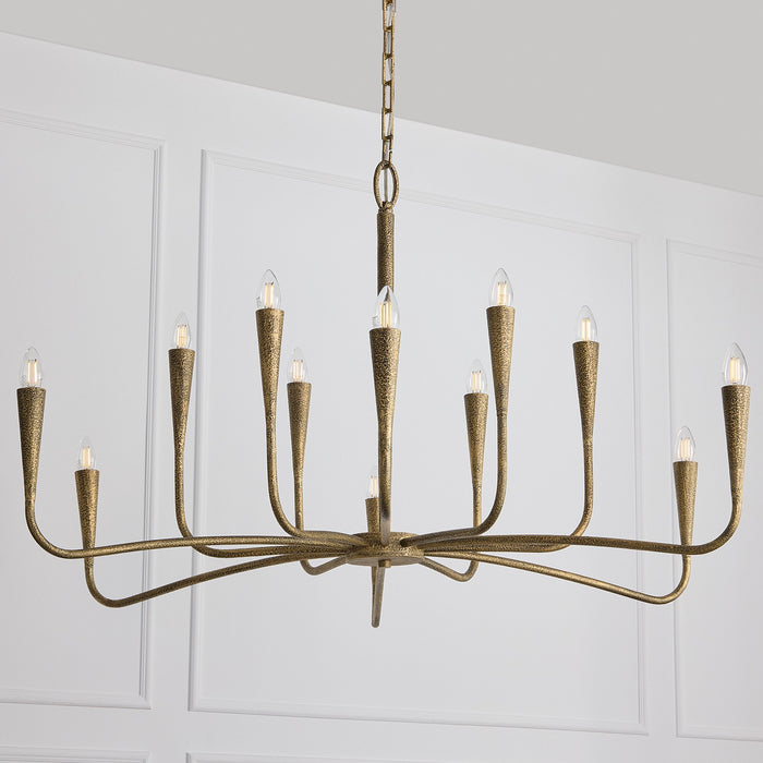 Capital Lighting - 459801ARG - 12 Light Chandelier - Savari - Artisan Gold