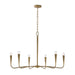 Capital Lighting - 459861ARG - Six Light Chandelier - Savari - Artisan Gold