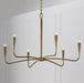 Capital Lighting - 459861ARG - Six Light Chandelier - Savari - Artisan Gold
