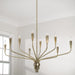 Capital Lighting - 460401ANB - Ten Light Chandelier - Palmer - Antiqued Brass