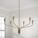 Capital Lighting - 460461ANB - Six Light Chandelier - Palmer - Antiqued Brass
