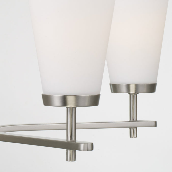 Capital Lighting - 461051BN-660 - Five Light Chandelier - Drake - Brushed Nickel