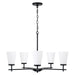 Capital Lighting - 461051MB-660 - Five Light Chandelier - Drake - Matte Black