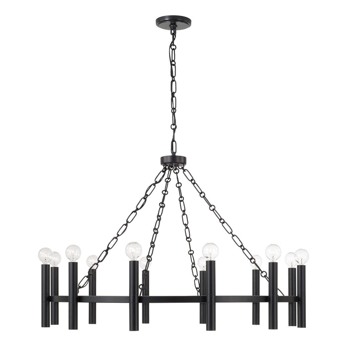 Capital Lighting - 462001MB - 12 Light Chandelier - Winton - Matte Black