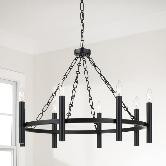 Capital Lighting - 462081MB - Eight Light Chandelier - Winton - Matte Black