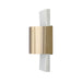 Capital Lighting - 660111WMB - LED Wall Sconce - Sidney - White Marble and Matte Brass