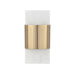 Capital Lighting - 660111WMB - LED Wall Sconce - Sidney - White Marble and Matte Brass