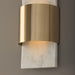 Capital Lighting - 660111WMB - LED Wall Sconce - Sidney - White Marble and Matte Brass