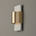 Capital Lighting - 660111WMB - LED Wall Sconce - Sidney - White Marble and Matte Brass