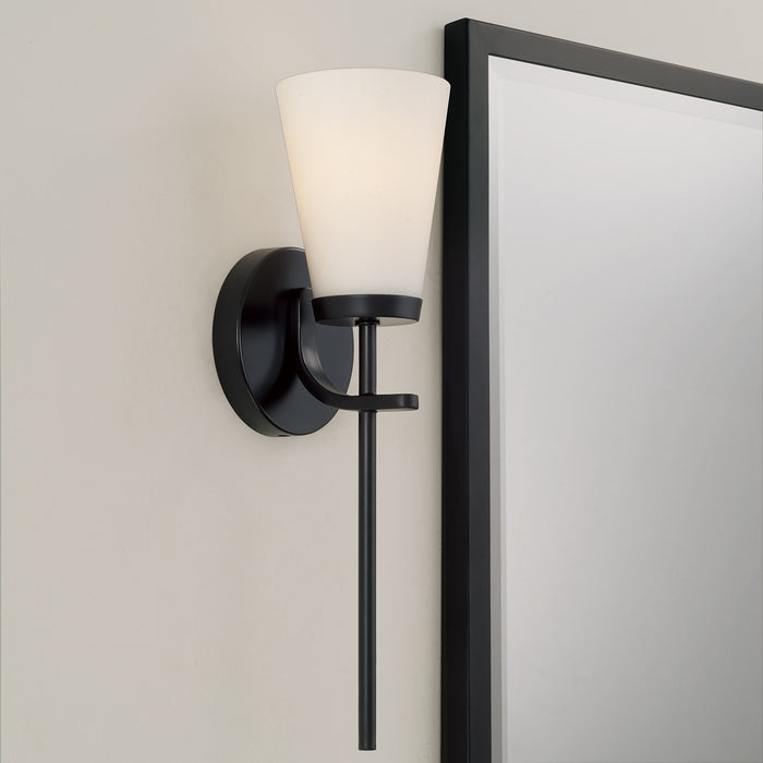 Capital Lighting - 661011MB-660 - One Light Wall Sconce - Drake - Matte Black