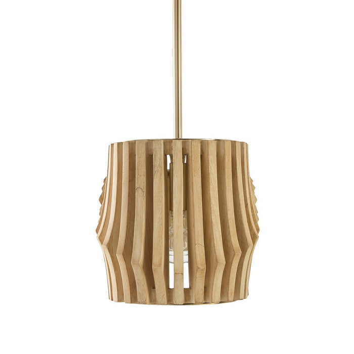 Capital Lighting - 844661BWB - Six Light Island Pendant - Archer - Blonde Wood and Matte Brass