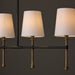 Capital Lighting - 860751MBG-717 - Five Light Island Pendant - Hollis - Matte Black with Hammered Gold