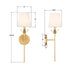 Crystorama - 531-OP-GA - One Light Wall Sconce - Broche - Antique Gold