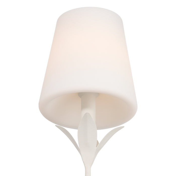 Crystorama - 531-OP-MT - One Light Wall Sconce - Broche - Matte White