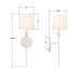 Crystorama - 531-OP-MT - One Light Wall Sconce - Broche - Matte White