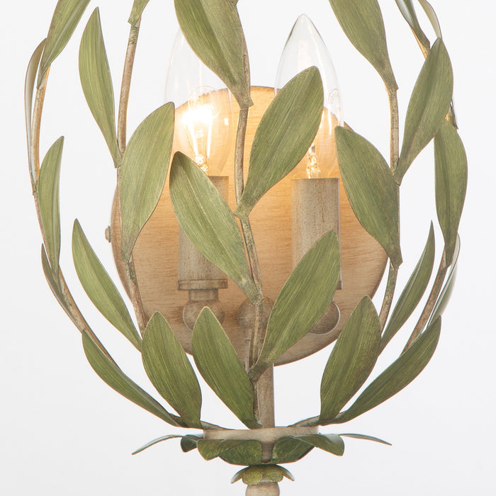 Crystorama - 561-CT - Two Light Wall Sconce - Broche - Champagne Green Tea