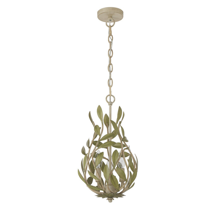 Crystorama - 565-CT - Three Light Chandelier - Broche - Champagne Green Tea