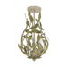 Crystorama - 565-CT_CEILING - Three Light Semi Flush Mount - Broche - Champagne Green Tea
