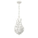 Crystorama - 565-MT - Three Light Chandelier - Broche - Matte White
