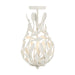 Crystorama - 565-MT_CEILING - Three Light Semi Flush Mount - Broche - Matte White