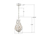 Crystorama - 565-SA - Three Light Chandelier - Broche - Antique Silver
